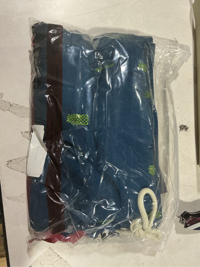 Condition photo showing New/Like New for BRISIRA Mens Swim Trunks 5 Inch Quick Dry Bathing Suit with Compression Liner Beach Swimsuit Board Shorts Pockets Blue Pineapple Small