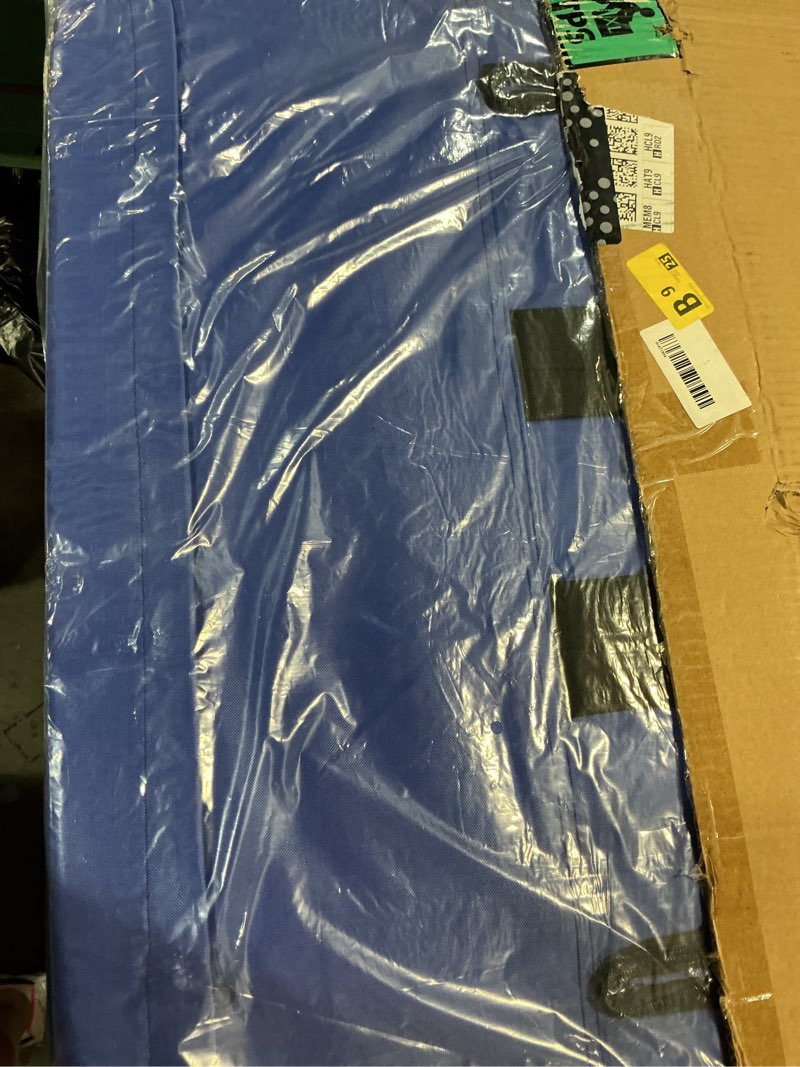 Condition photo showing New/Like New for home-complete wide reclining stadium seat cushion with back support, armrests, 6 adjustable positions and carry straps - portable stadium seats and bleacher chairs with back and cushion (blue) 1 pack