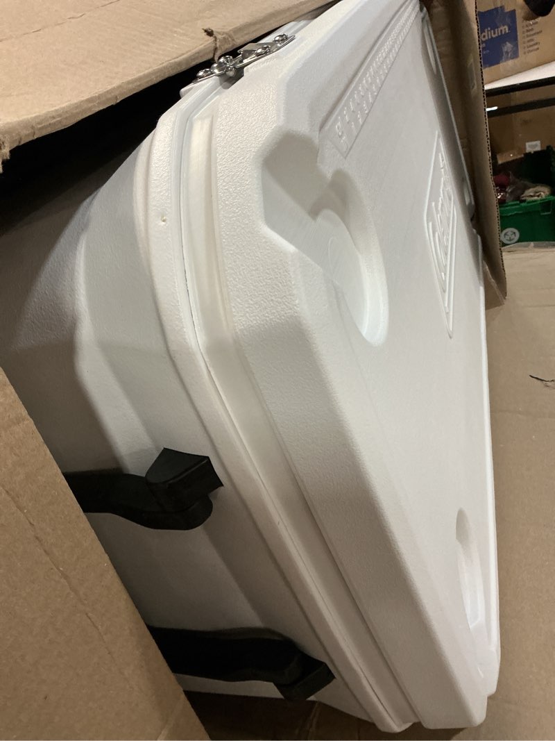 Condition photo showing Good Condition for Coleman Marine Cooler with Fully Insulated UV Guard Lid & Body, Keeps Ice for 3+ Days, Great for Boating & Fishing, 52qt/100qt Wheeled/120qt Options