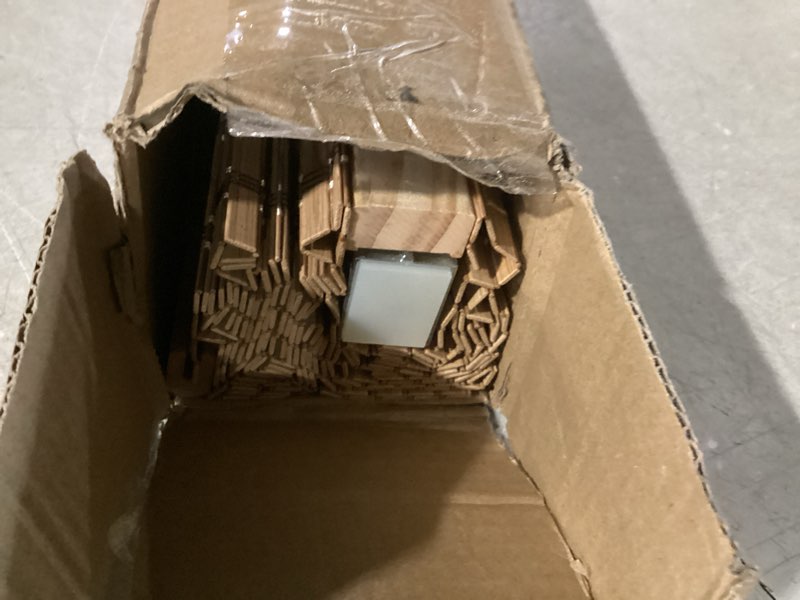 Condition photo showing Good Condition for lazblinds no tools no drill cordless bamboo roman shades, light filtering window treatment, roll up bamboo blinds for window 22'' w x 64'' h, brown brown206 22'' w x 64'' h