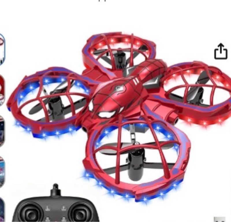 Spider Drone for Kids, Jomzuci RC Mini Drone with 360°Flip, Hover Indoor Drones for Kids 8-12 with 2