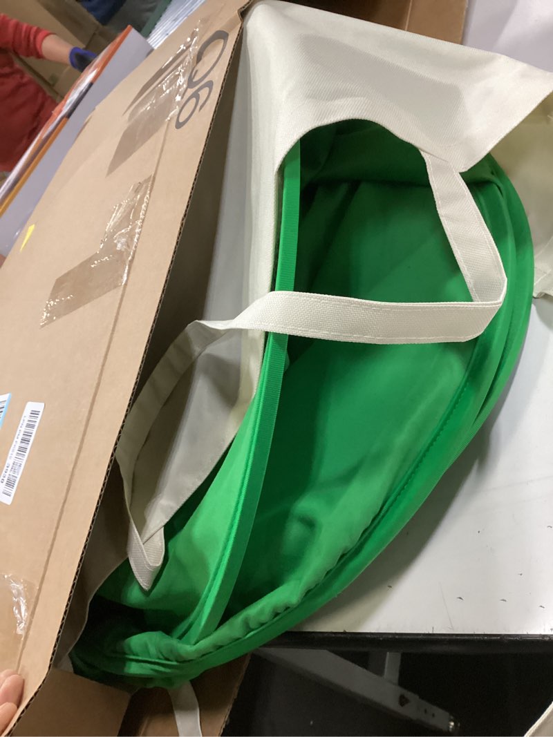 Condition photo showing Good Condition for Portable Green Screen Chair, 59 in Greenscreen Backdrop with Stand Double Sided Foldable Green Background, Chroma Key, for Video Chats and Meetings, Photography, Photo Zoom, Streaming Games