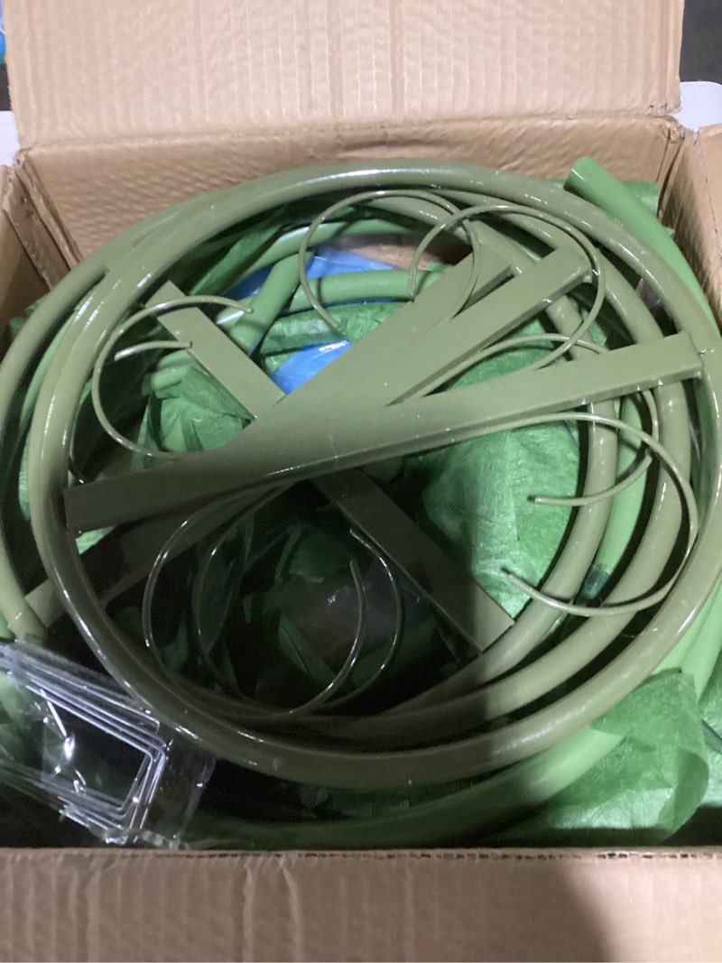 Condition photo showing New/Like New for Leinuosen Multicolor 5 Pcs 8ft Giant Organza Flowers Decoration with Stand Flexible Flowers Stems for Spring Tea Bridal Shower Wedding Birthday Party Entrance Photography Booth Indoor Outdoor Multi Color