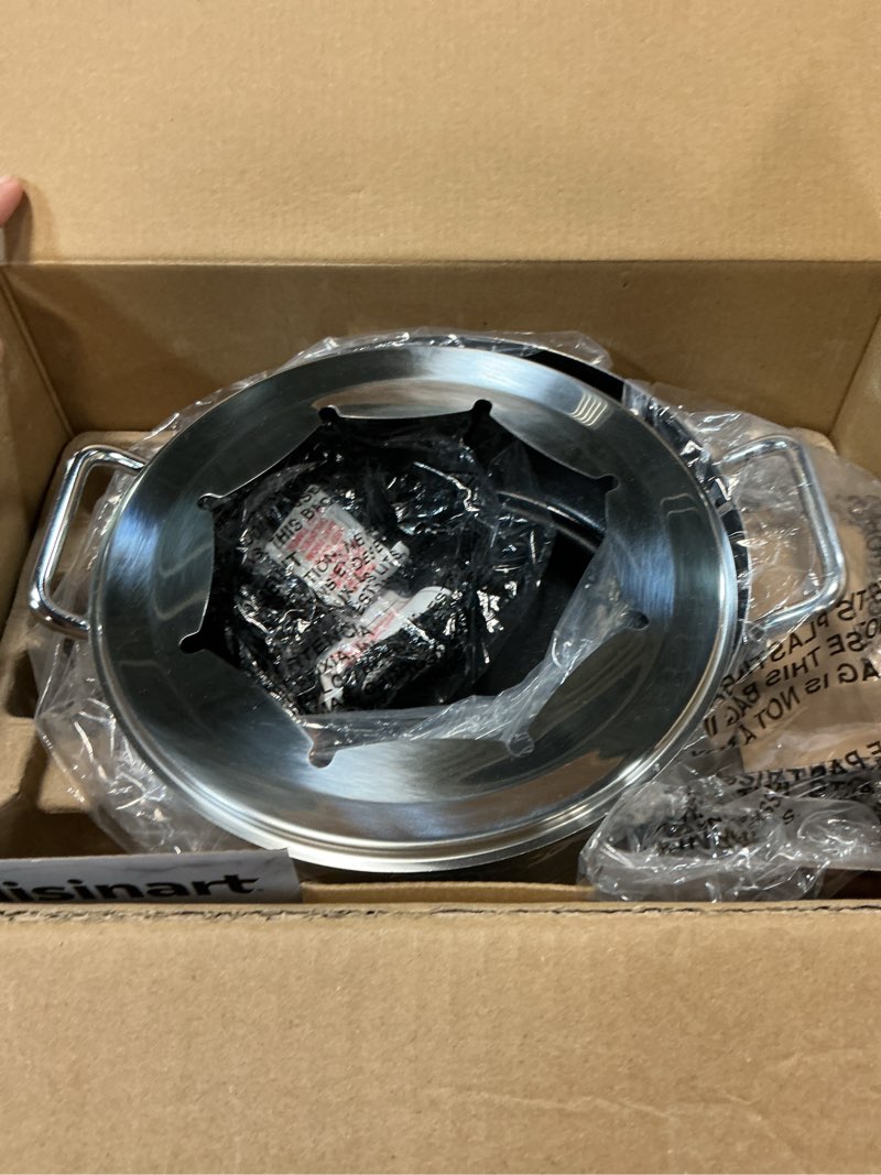 Condition photo showing As Is for Cuisinart Fondue Pot, 3 Quart, For Chocolate, Cheese, Broth, Oil, Stainless Steel, CFO-3SSP1