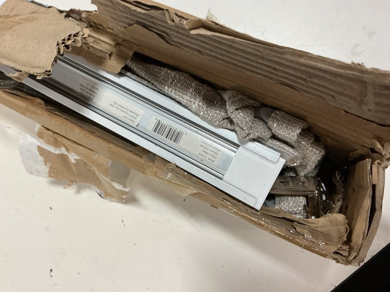 Condition photo showing As Is for eclipse drew roman shades for windows, cordless 100% blackout shades, 23 in wide x 64 in long, noise reducing, energy efficient and textured solid window shades for living room, bedroom, linen 23"w x 64"h manual linen