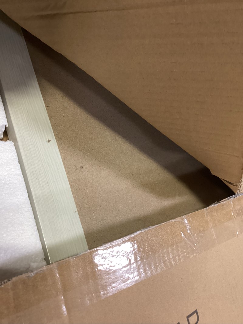 Condition photo showing Good Condition for large white board for wall, 36'' x 24'' magnetic dry erase board, decorative whiteboard, white vintage wooden frame white wood 36"x24"