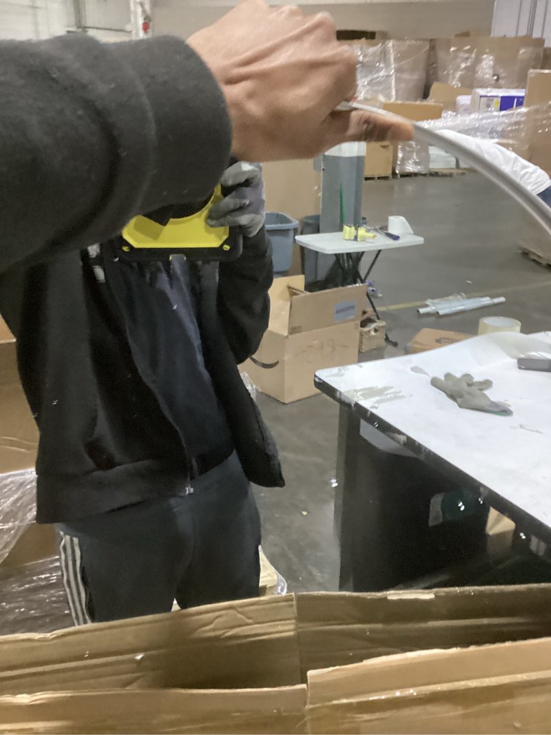 Condition photo showing Good Condition for Suidia 24" x 36" Bathroom Mirror, Bathroom Vanity Mirror Metal Framed, Wall-Mounted Mirrors for Bedroom, Living Room, Entryway, Hallway, Silver, Arch Style 36"L x 24"W Arch Style Silver