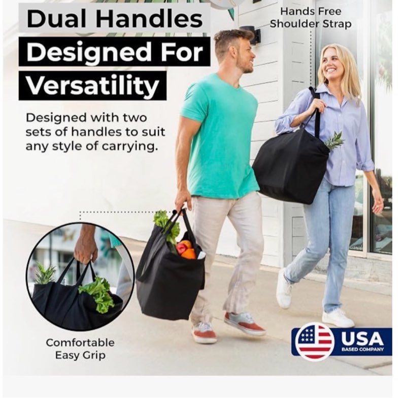 Large black tote bag
