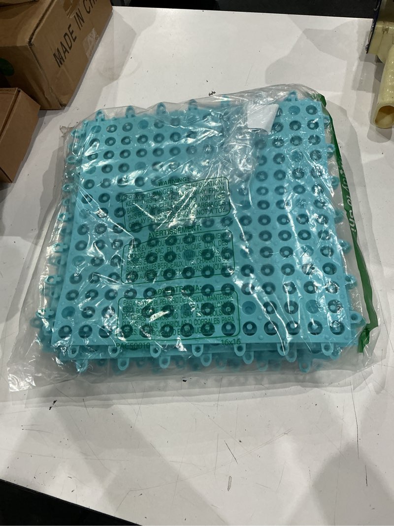 Condition photo showing As Is for splicing swimming pool ladder mat,  protective non-slip pool ladder pad with suction cup wear resistant protective ladder pad for above ground pools liners and stairs