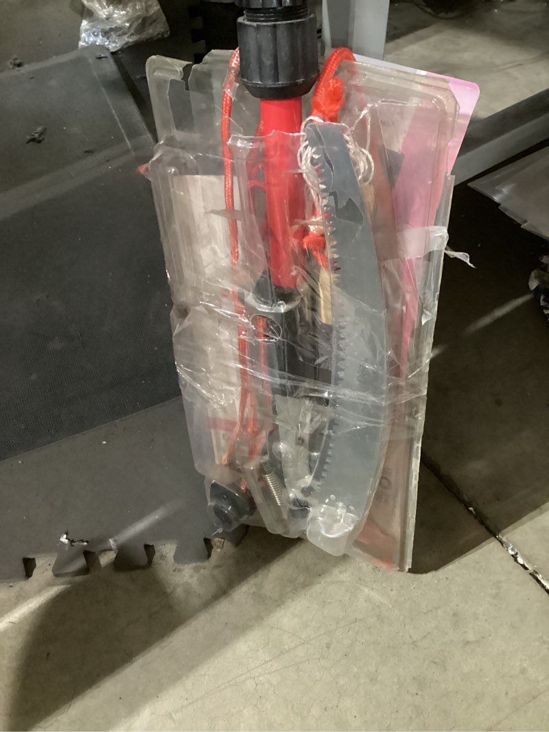 Condition photo showing As Is for corona duallink 14-ft fiberglass pole pruner
