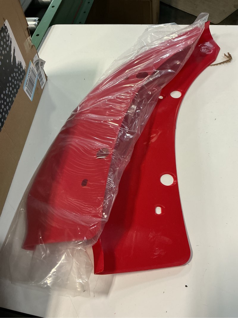 Condition photo showing Good Condition for 2pcs front bumper lip splitter protector for 2015–2020 – red polypropylene aerodynamic splitter with nodrill installation (red)