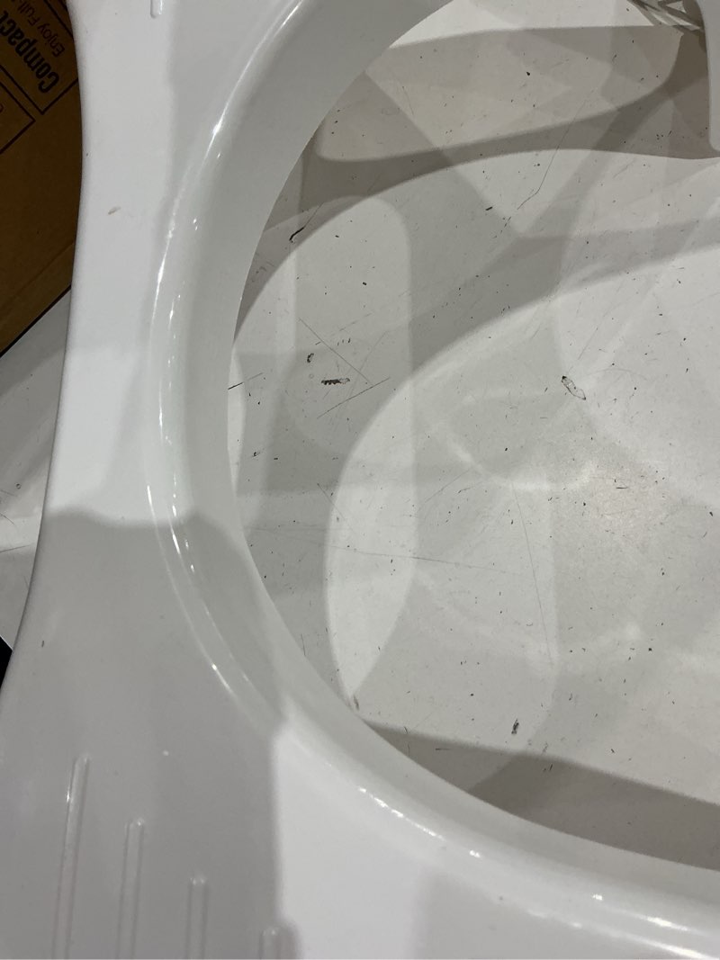 Condition photo showing As Is for squatty potty simple curve bathroom toilet stool 7" white