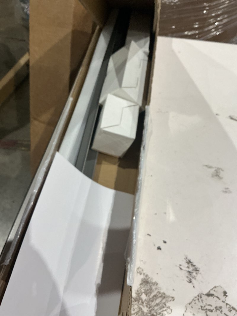 Condition photo showing New/Like New for 36inch concealed sliding barn door hardware with soft close mechanism, aluminum track, invisible floor track, fit min opening width 28in, wall mount system(door is not included) 36in track for 28inch opening(no door)