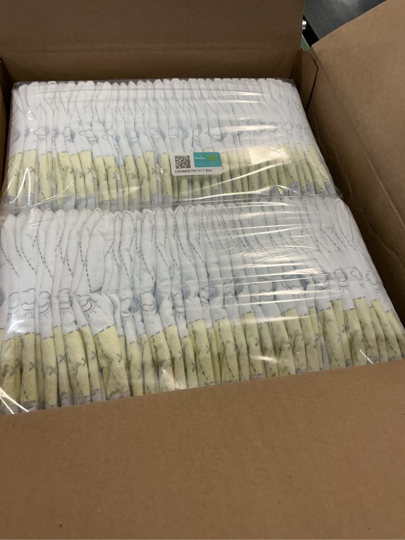 Condition photo showing New/Like New for pampers swaddlers diapers, size 1 (8-14 lbs), 198 count, absorbent, keeps baby dry and comfortable, skin safe disposable baby diaper (packaging may vary) size 1 198