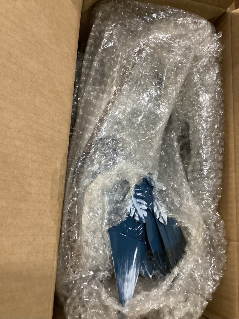 Condition photo showing New/Like New for TERESA'S COLLECTIONS Yard Decorations Outdoor Garden Statues, Blue Metal Crane Yard Art, 25-26" Lawn Ornaments for Backyard,Outside Porch,Patio,Heron Decoy Bird Garden Decor,Set of 2,Gifts for Mom Blue Medium