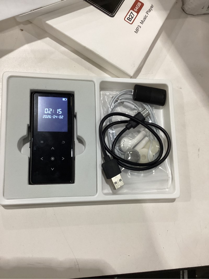 Condition photo showing Good Condition for used 64gb mp3 player with bluetooth 5.2, aimoonsa music player with built-in hd speaker, fm radio, voice recorder, hifi sound, e-book, earphones included black - 64gb