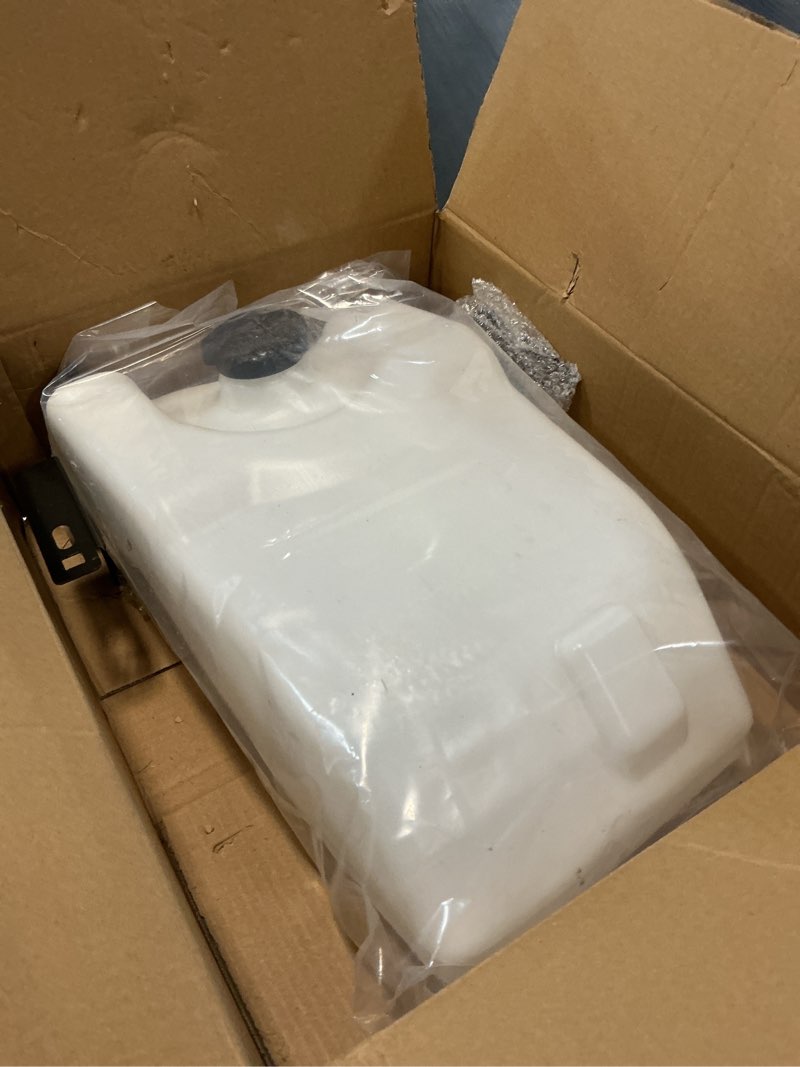 Condition photo showing As Is for fuel gas tank with cap, compatible with john deere/scotts/sabre, l100/l110/l120/l130/l105/l118/l111/l108 & more, replaces# gy21876