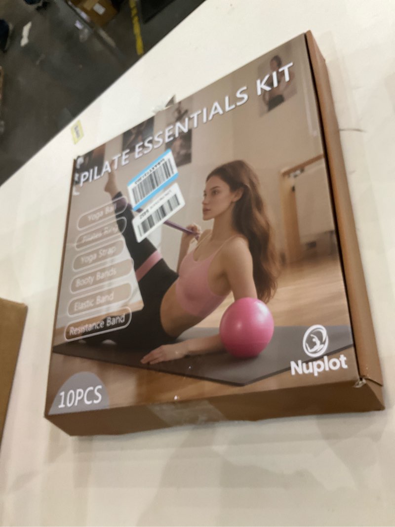 Condition photo showing As Is for Pilates Equipment 15" Pilates Ring Plus, Pilates Kit for Home Workouts, Pilates Essentials Kit for Women with Pilates Ring and Ball Set, Booty Bands, Figure 8 Resistance Band, Yoga Band Black