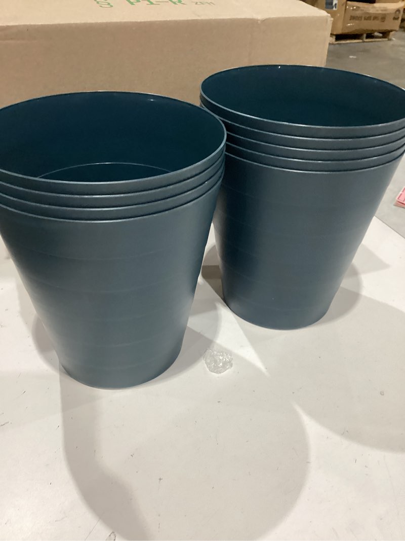 Condition photo showing Good Condition for zxj small trash can - round waste basketbin - 2 gallon - blue - bathrooms, laundry room, kitchens, offices