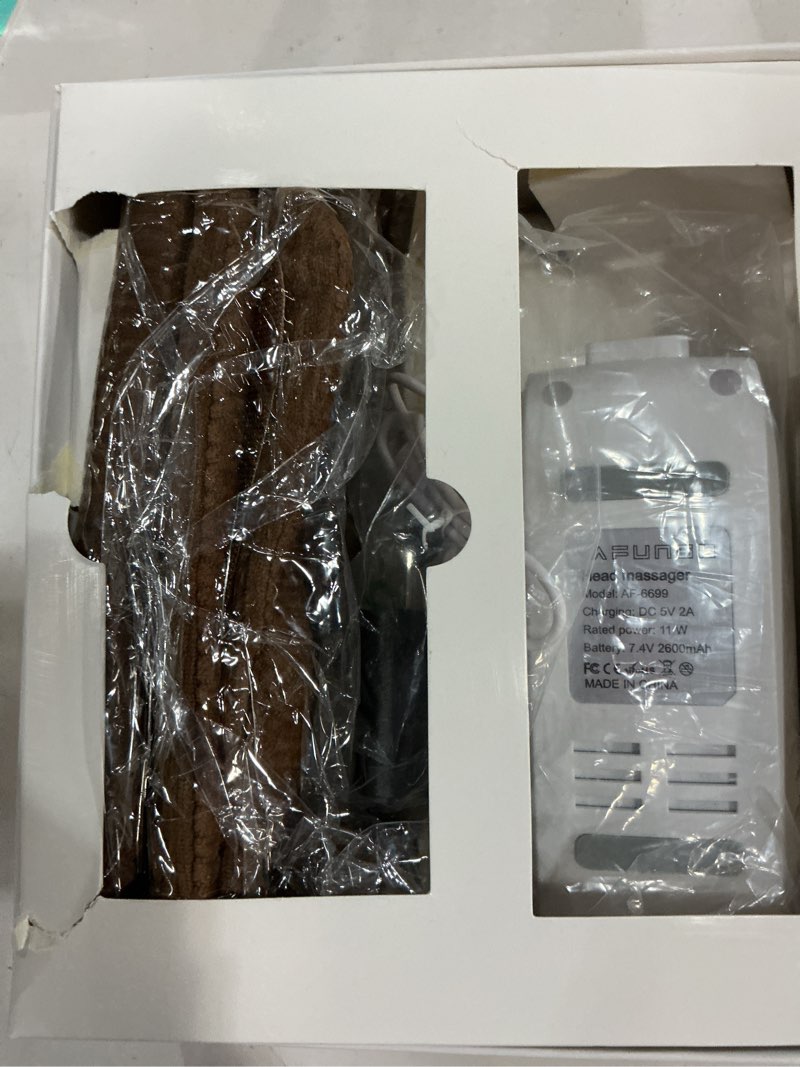 Condition photo showing Good Condition for Head Scalp Massager Scalp Massage Instrument Rechargeable Massager Airbag for Head,Muscles, Leg, Electric Percussion with Portable Design for Deep Relaxation & Stress Relief Great Gift