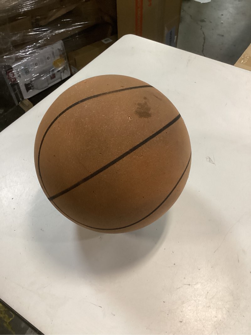 Condition photo showing As Is for Silent Basketball Size 7 (29.5"), Soft Foam Indoor Basketball for Quiet Dribbling and Training, Grooved Airless Pro PU Foam Ball, Soundless Indoor Activities