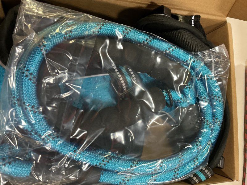 Condition photo showing Good Condition for No Pull Dog Harness Adjustable Reflective Oxford Easy Control Medium Large Dog Harness with A Free Heavy Duty 5ft Dog Leash Large Blue Harness+Leash