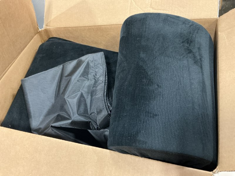 Condition photo showing As Is for mabozoo 2-inch thick hearth cushions for fireplaces, 72 * 14 inch fireplace baby proofing seat edge cushion with removable fireproof cover, sponge fireplace mat for children proofing