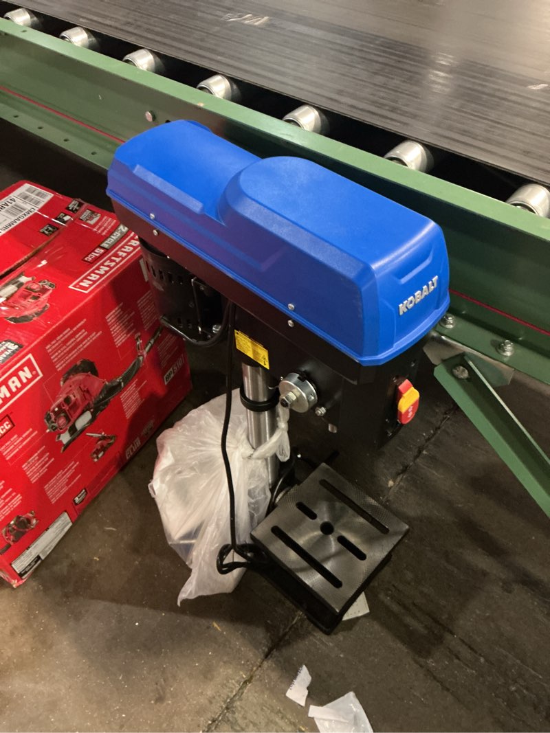Condition photo showing As Is for kobalt 6.5 -amp 5 -speed bench drill press