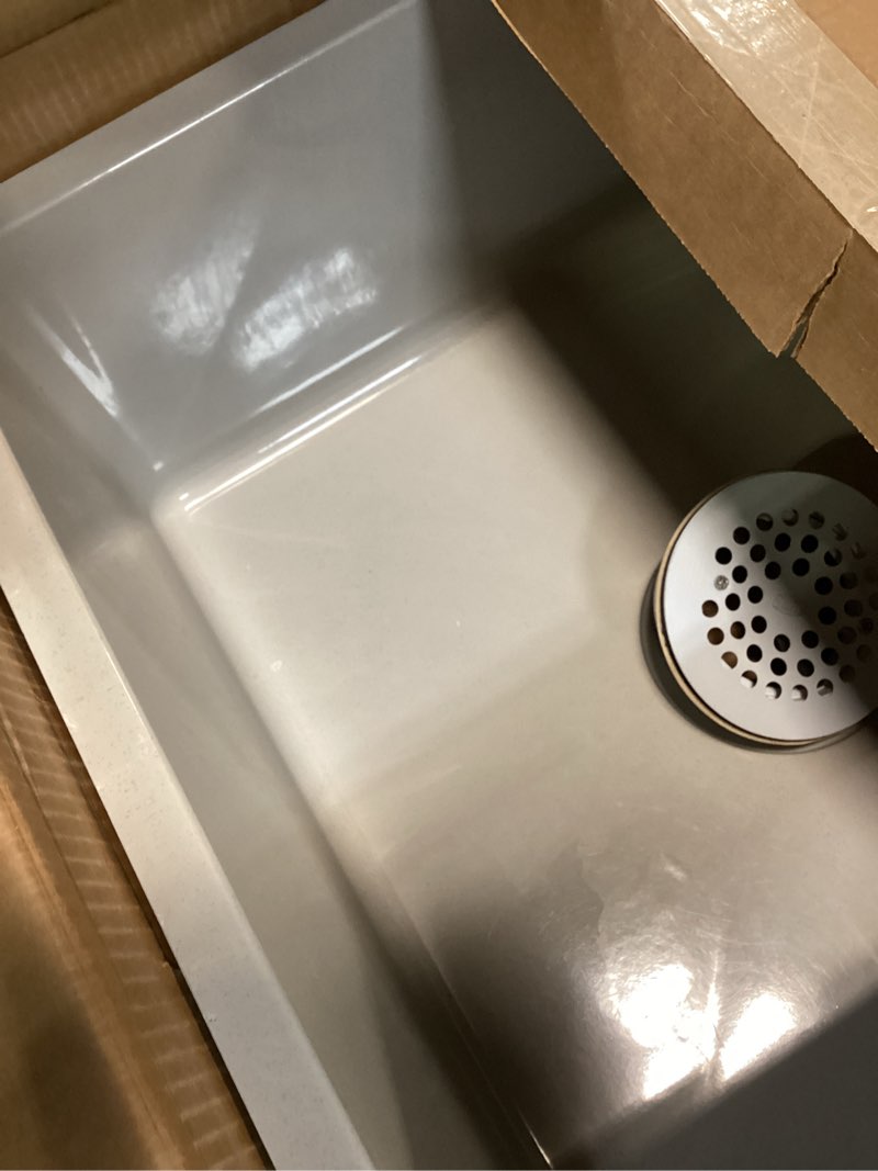 Condition photo showing Good Condition for zurn z1996-24 z1996 24" x 24" mop basin with pvc drain assembly