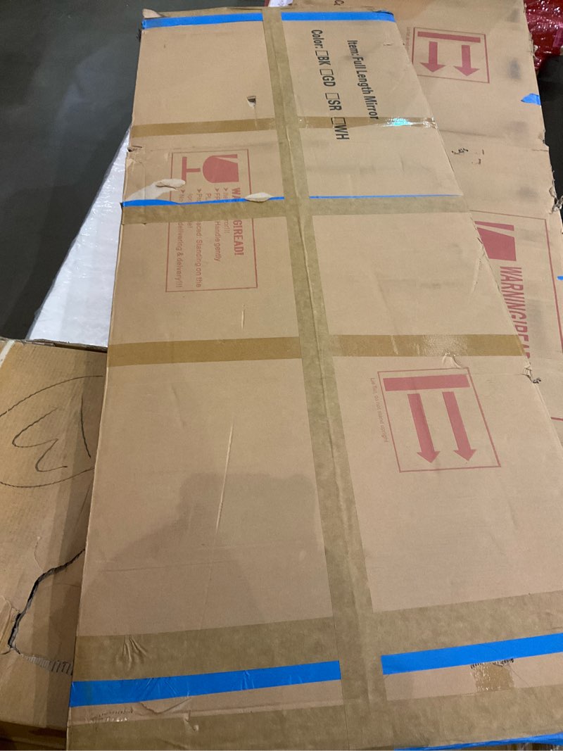 koonmi 65"x24" floor mirror full length, bedroom floor body mirror with stand, large gold mirror, le