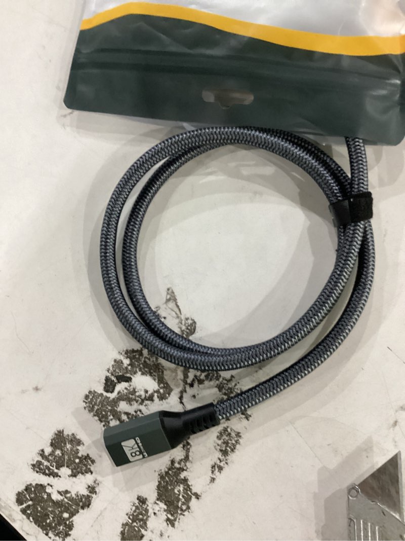 Condition photo showing Good Condition for twozoh 8k 4k hdmi extension cable, hdmi 2.1 male to female cable, nylon braided hdmi extender cable support 8k@60hz 4k@120hz 48gbps?3.3ft? 3.3ft 8k