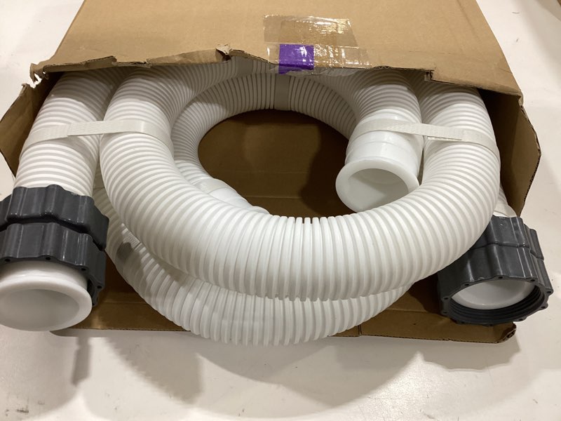 Condition photo showing Good Condition for 2 pcs pool hoses for above ground pools 1 1/2 inch diameter 59" long pool pump hose replacement filter pump hose accessories white