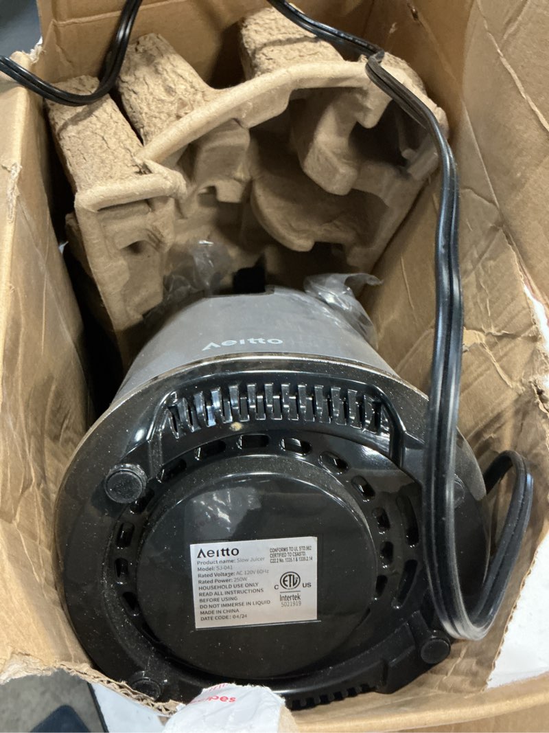 Condition photo showing As Is for nutribullet 2-speed electric juicer