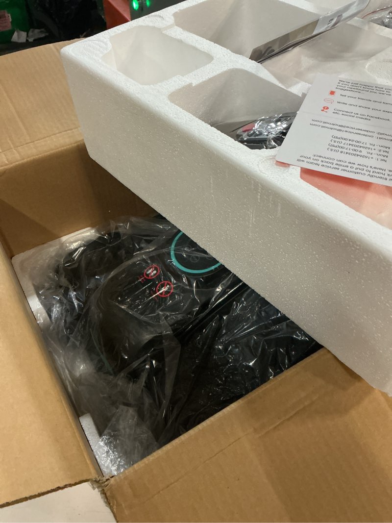 Condition photo showing New/Like New for Under Desk Oval Machine, Morelax Oval Leg Exerciser for Elderly Assembly, Quiet Portable Electric Sit Pedal Exerciser with Resistance Band, Remote Control and 12 Adjustable Speeds Cyan