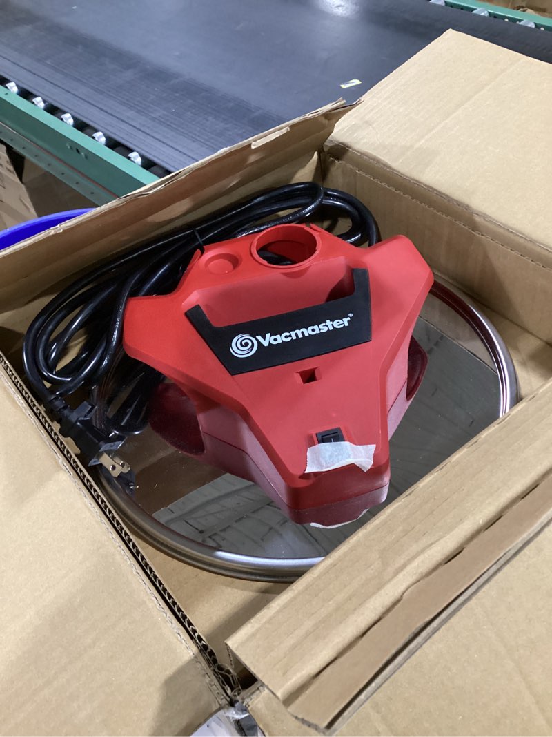 Condition photo showing As Is for Vacmaster Vac EAV508S 1102 5-Gallon 3.5 Peak HP Premium Stainless Steel Ash Vacuum, Red Edition 5 Gallon