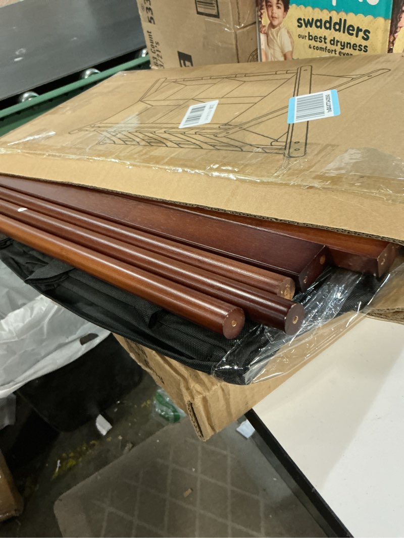 Condition photo showing Good Condition for Bamboo Luggage Rack for Suitcases, Foldable & Easy to Assemble Suitcase Stand, Heavy Duty and Space-Saving Luggage Holder for Guest Room, Bedroom, Hotel Brown 1 Pcs