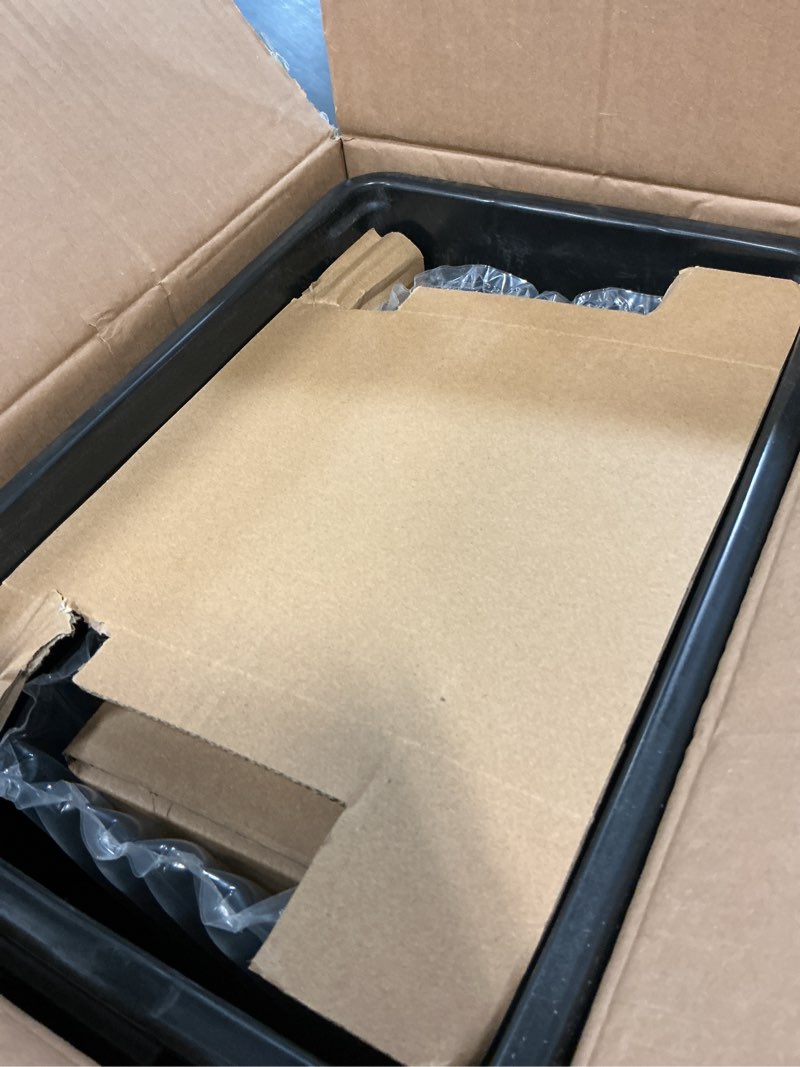 Condition photo showing Good Condition for insputer pull out trash can under cabinet with tiltable 10° & 10 gal garbage bin, under sink trash can kit for kitchen, easy to take out bin, requires minimum cabinets opening 12" w x 18" d silver single-10gal