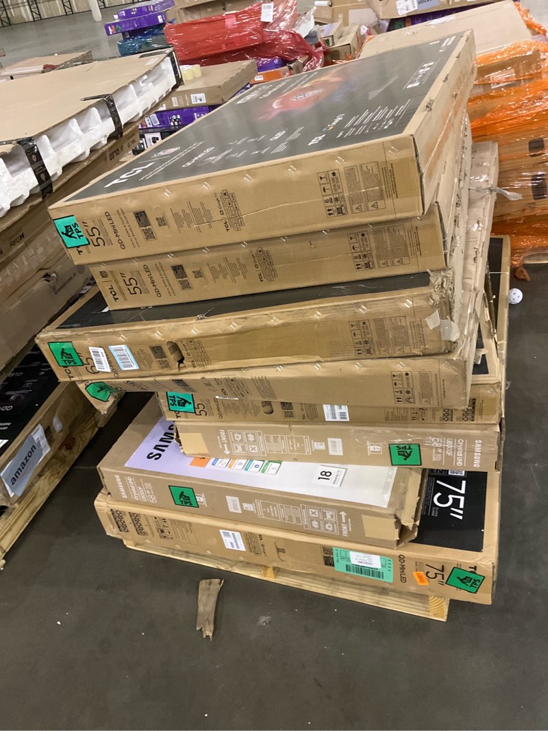 8 untested tvs 