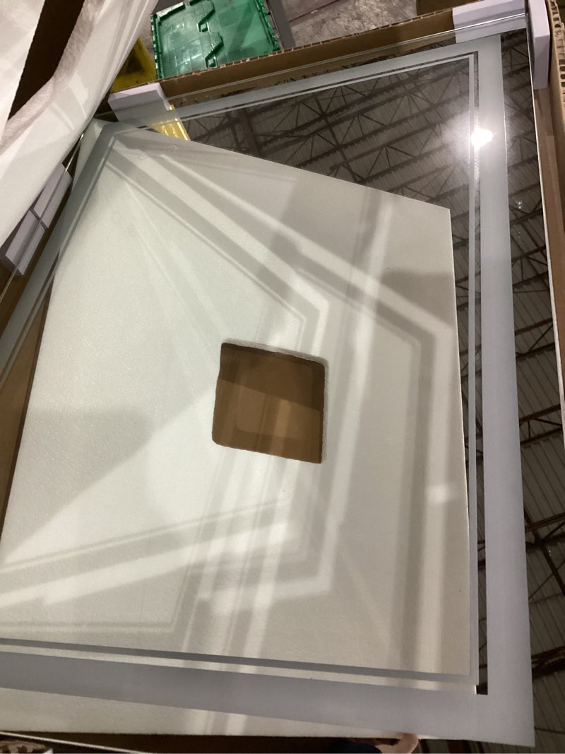 LED Bathroom Mirror Wall-Mounted Vanity Mirror with Anti Fog,Dimmable Waterproof Smart Touch Button 