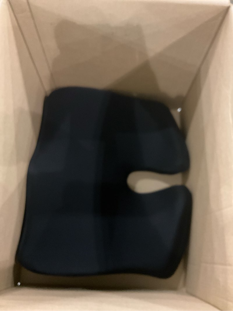 Condition photo showing Good Condition for Cushion Lab Patented Pressure Relief Seat Cushion for Long Sitting Hours on Office & Home Chair - Extra-Dense Memory Foam for Soft Support. Car Pad for Hip, Tailbone, Coccyx, Sciatica - Black