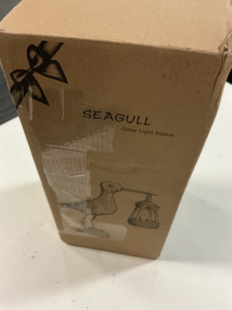 Condition photo showing New/Like New for solar seagull statues for garden and home decor,funny garden decor beach,pool,patio,lawn,yard,porch,perfect garden gift blue seagull