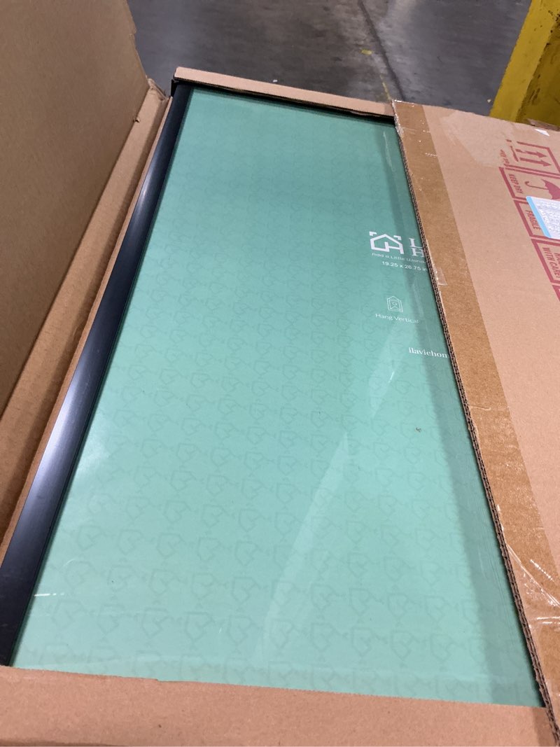 Condition photo showing Good Condition for lavie home 19.25x26.75 picture frame for wall display, 19.25x26.75 black puzzles frame with hd plexiglas, 19.25 x 26.75 frame 1 pack, display for vertical or horizontal, classic collection black 19.25x26.75 1