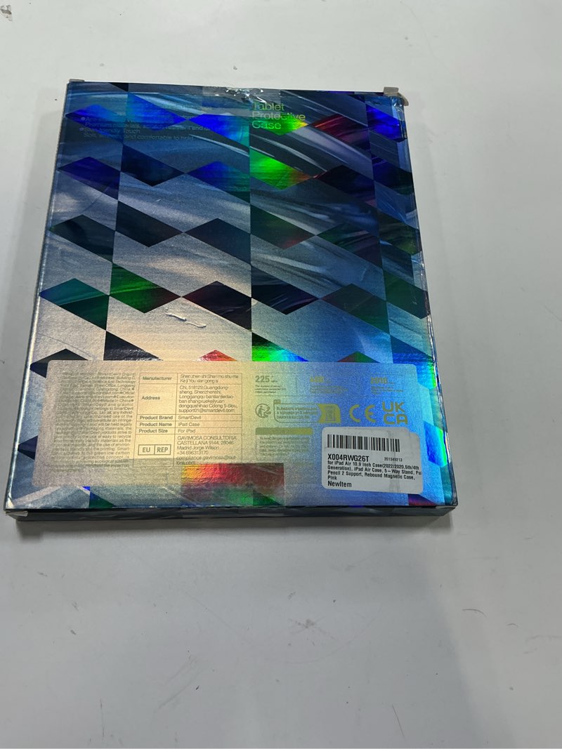 Condition photo showing New/Like New for SMARTDEVIL Magnetic Case for iPad Air 10.9 Inch, iPad 10th (2022/2020, 5th/4th), Lightweight Shockproof Protective Tablet Case Cover with Pencil Holder, Auto Wake/Sleep, 5 Standing Angles, Pink Pink iPad Air 4/5