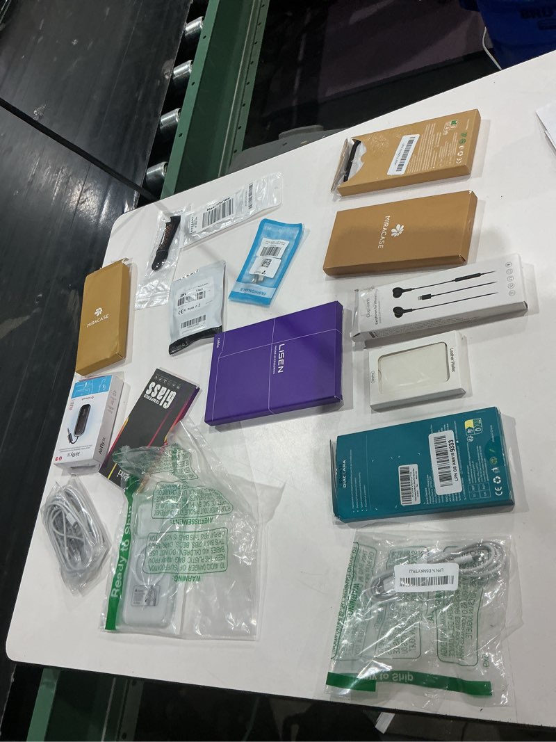 Condition photo showing As Is for assorted cellphone/tablet/laptop case covers & accessories, electronics (headphones, small gadgets, headsets, etc.) 
