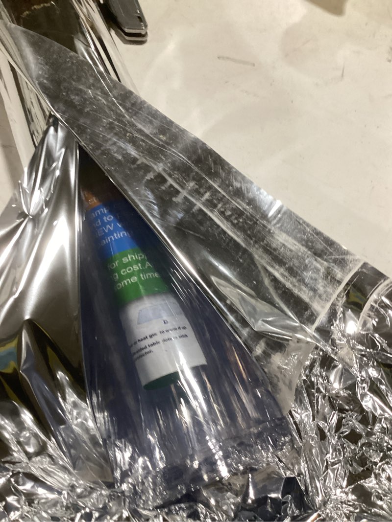 Condition photo showing Good Condition for custom multisize clear pvc table cover protector 40x108 inch 9 foot crystal plastic kitchen countertop screen protection vinyl transparent table topper cover plastic protective pad for dining room clear 40" x 108"
