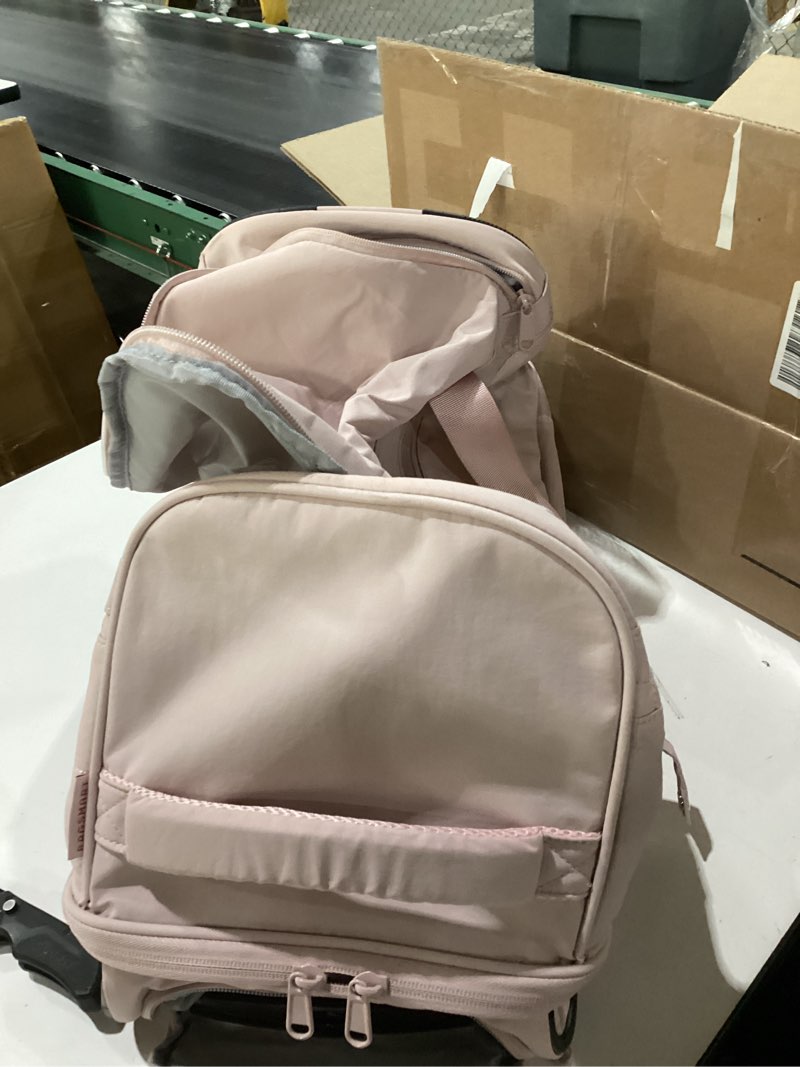 Condition photo showing Good Condition for BAGSMART 40L Rolling Duffle Bag with Wheels and Handle, TSA Carry On Bags for Travel with Shoe Compartment, Pink A-Pink 40L