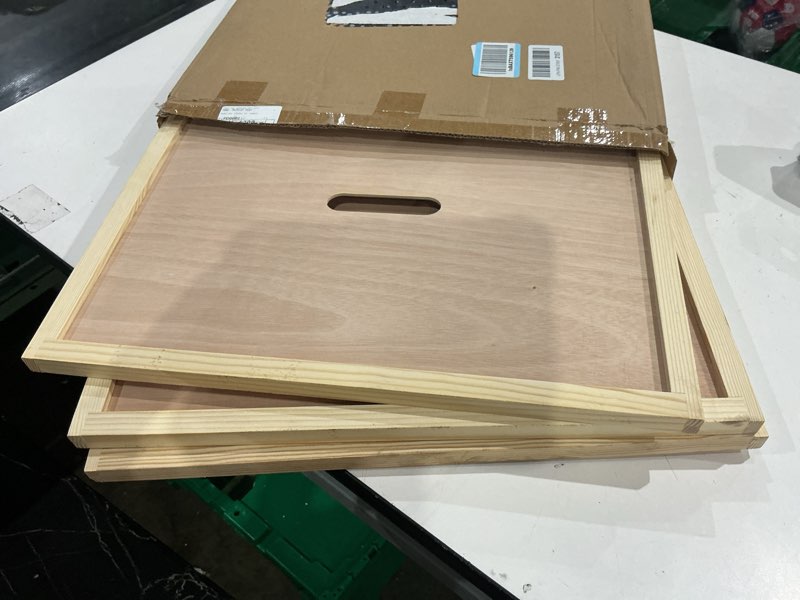 Condition photo showing Good Condition for 3pcs beehive inner cover for 10 frame bee hive box,durable wooden insulation ventilation inner cover with feeding hole for beekeeping tool