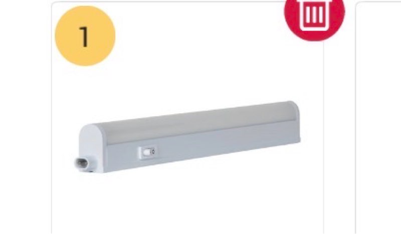 Luminance Sunset Lighting F8809-30-1 6.5 IN Under Cabinet Lights with White Finish