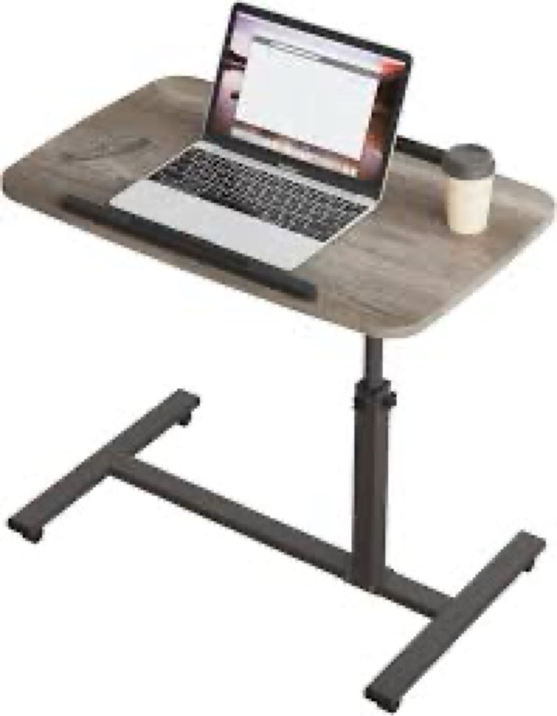 Laptop Table Mobile Adjustable Height Portable Desk Notebook Swivel PC Computer Rolling Desk with Wh