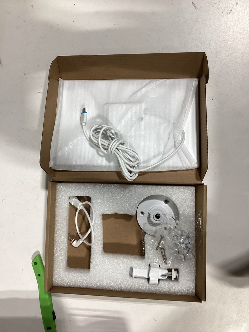 Condition photo showing Good Condition for 7w solar charger for ring camera, stick up cam and spotlight cam | usb-c to 3.5mm adapter included, ip66 waterproof, 360° adjustable mount, 8.8ft cable white